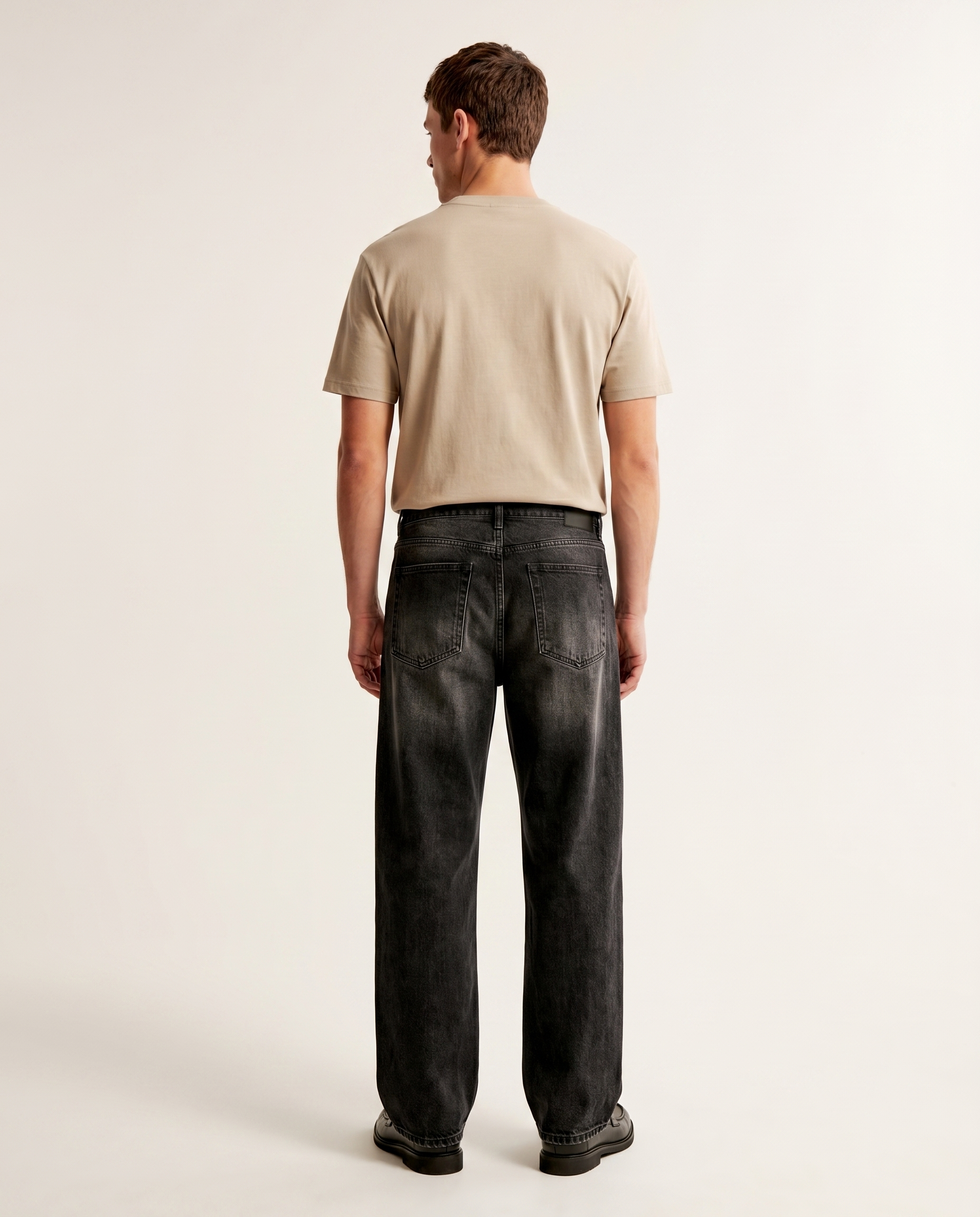 Midnight black wide-leg denim jeans — The Dirty Laundry Pakistan