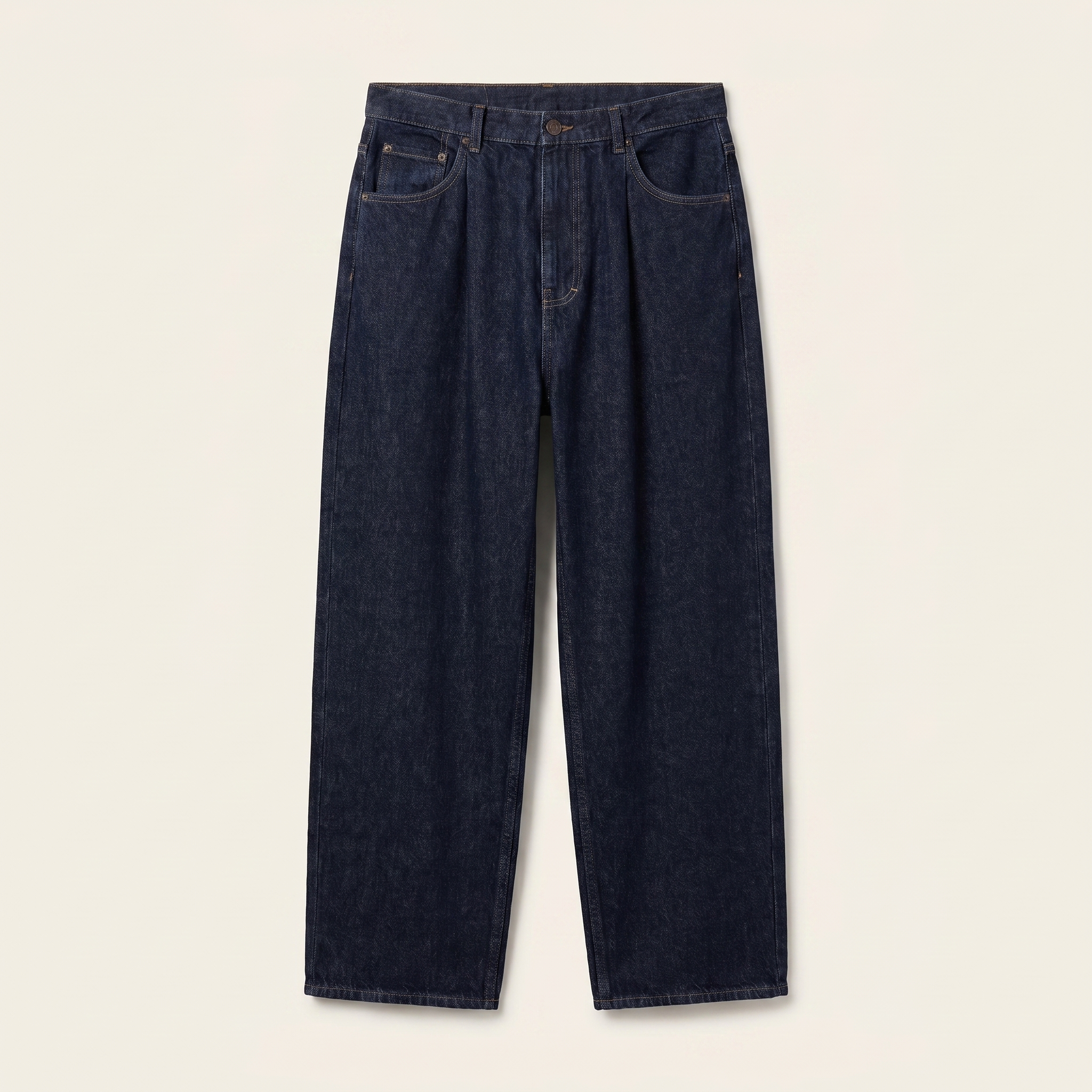 Raw indigo straight-leg denim jeans — The Dirty Laundry Pakistan
