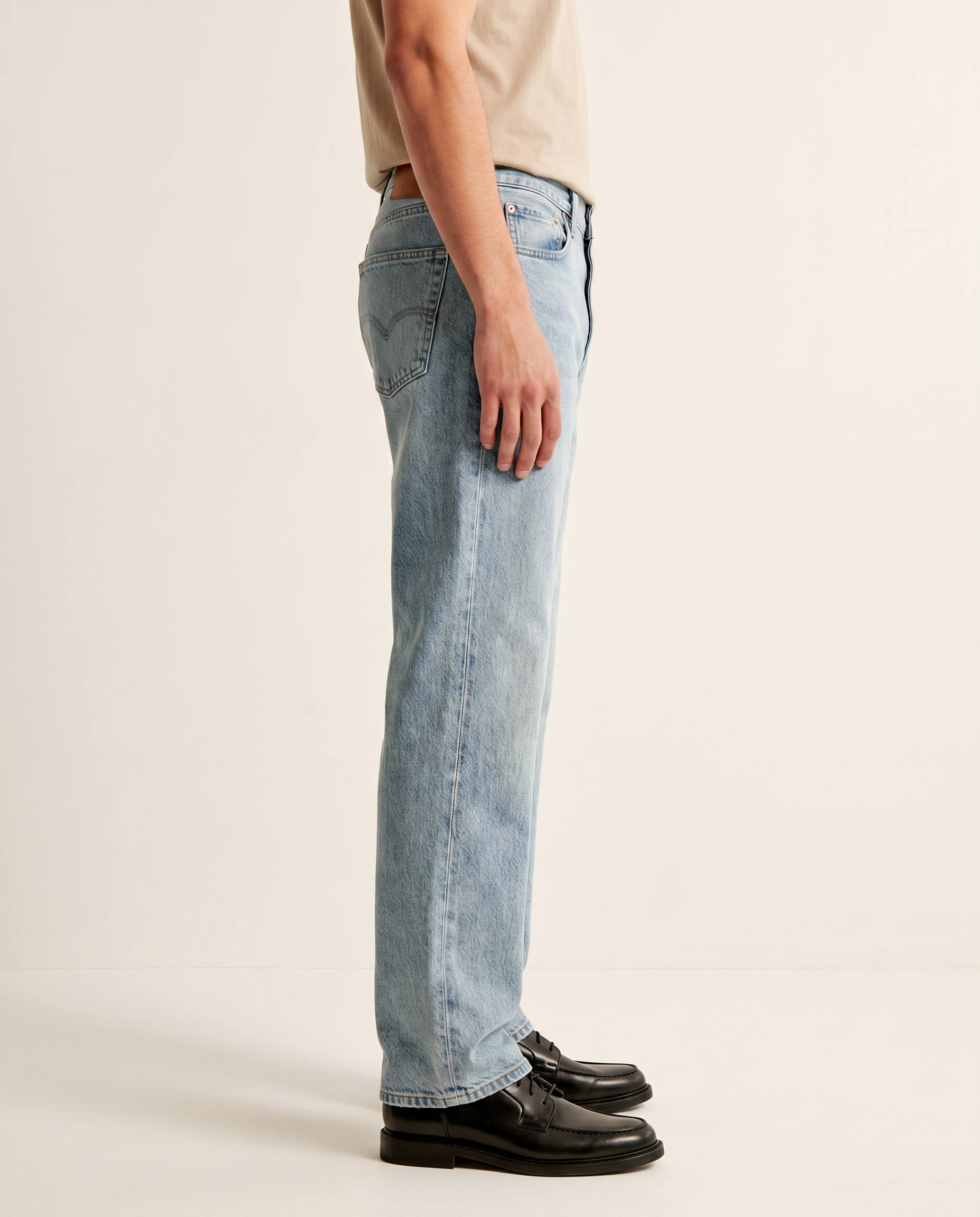 Coastal medium-blue straight-leg denim jeans — The Dirty Laundry Pakistan