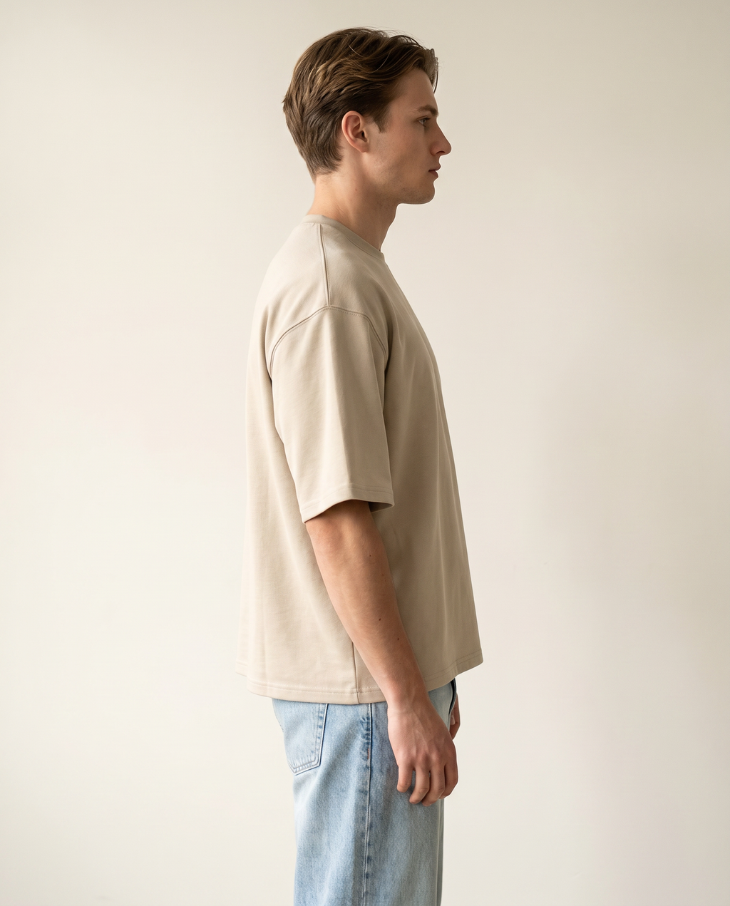 Haze skin oversize viscose scuba tee — The Dirty Laundry Pakistan