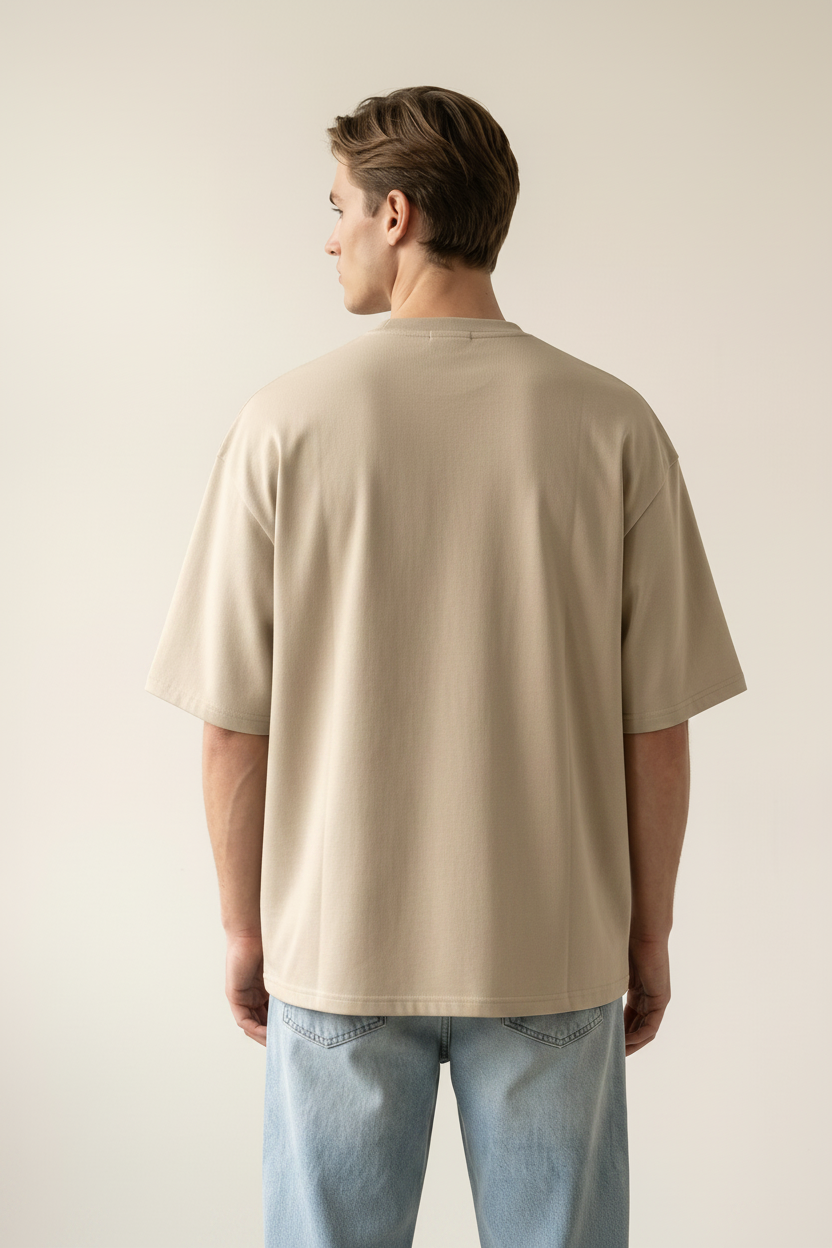 Haze skin oversize viscose scuba tee — The Dirty Laundry Pakistan