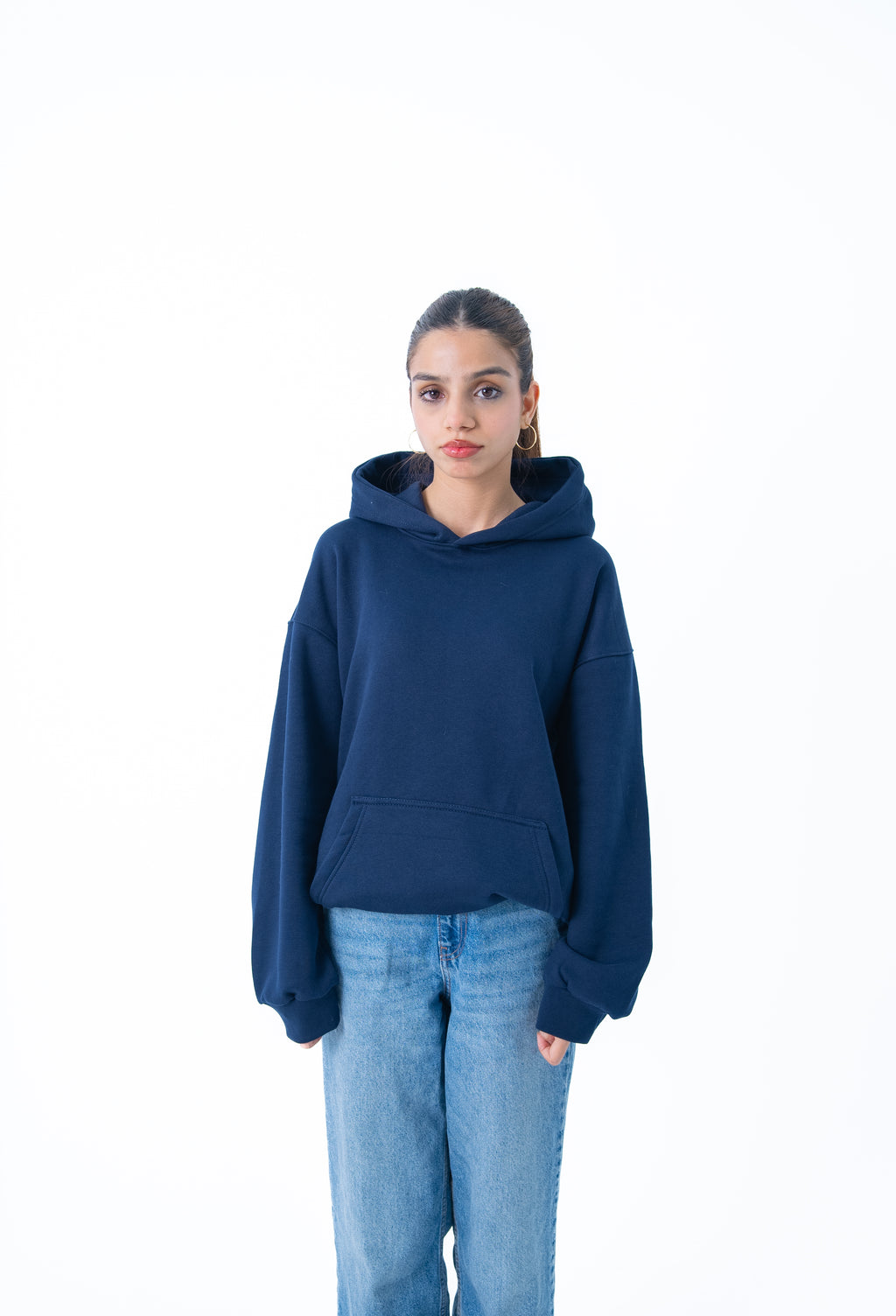 Oslo Oversized Hoodie - Navy Blue