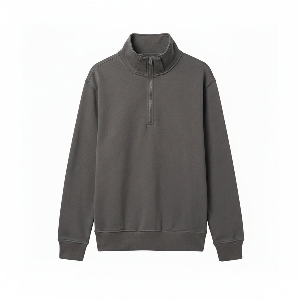 Core Quarter Zipper - Storm Grey