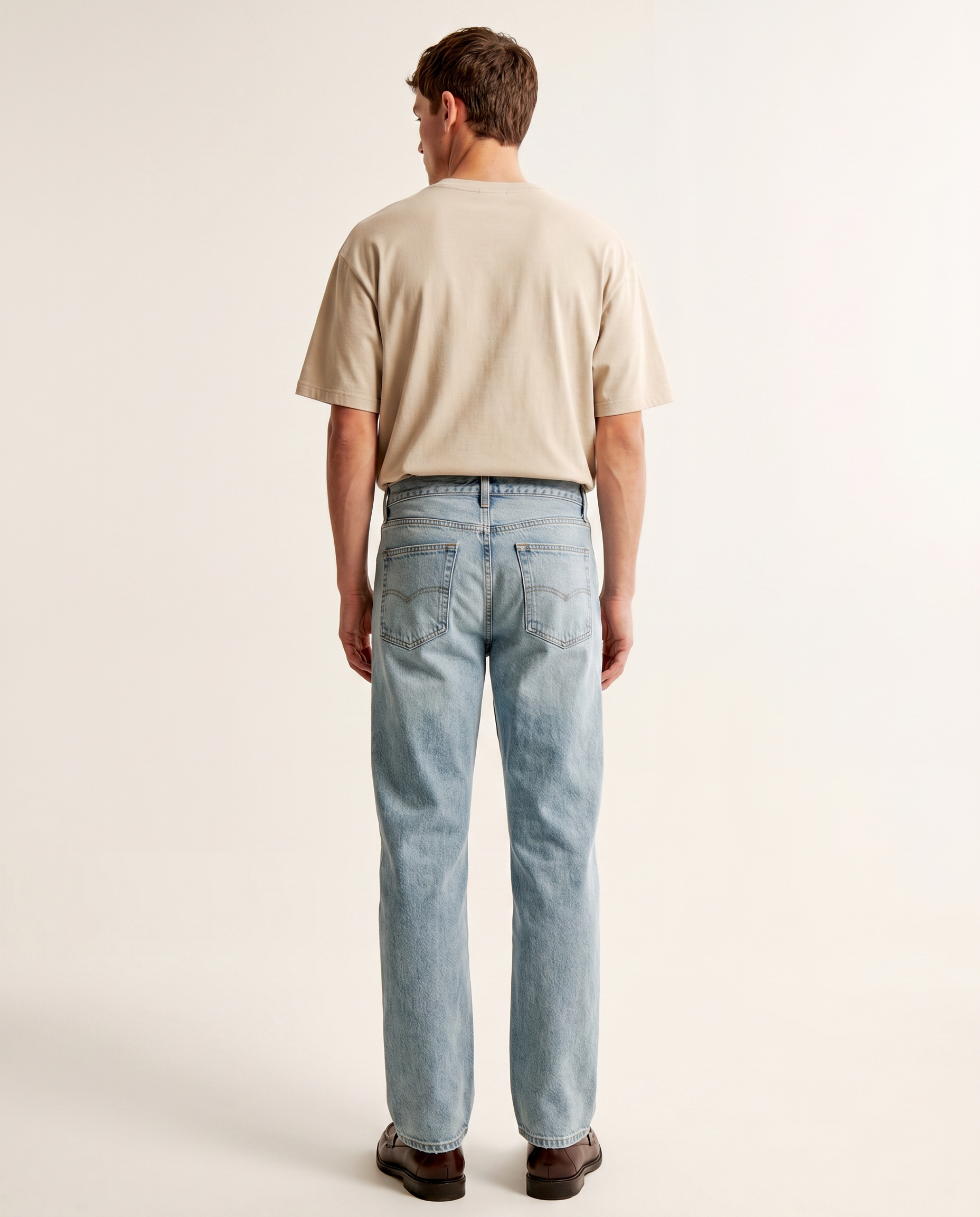 Coastal medium-blue straight-leg denim jeans — The Dirty Laundry Pakistan