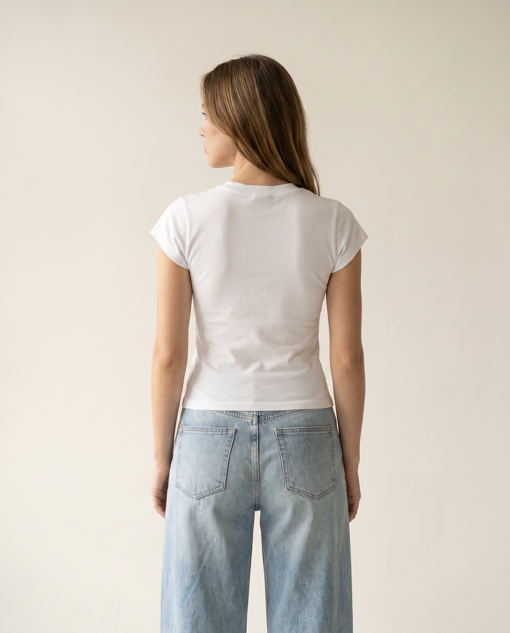 Dawn white women's fitted cap-sleeve tee — The Dirty Laundry Pakistan