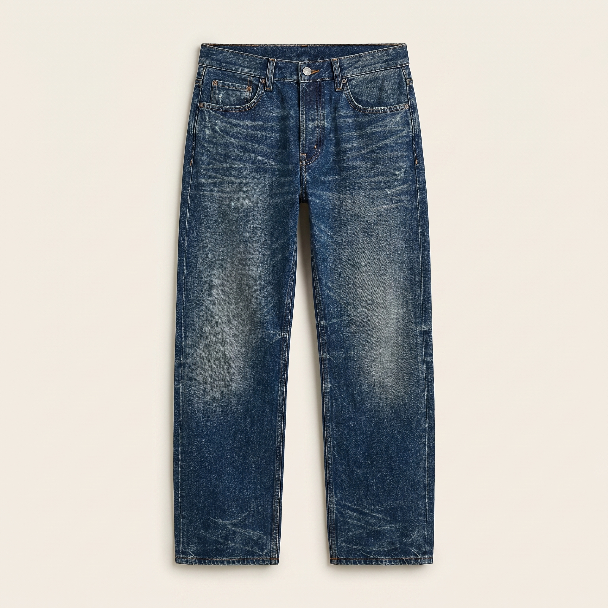 Deep indigo wide-leg denim jeans — The Dirty Laundry Pakistan