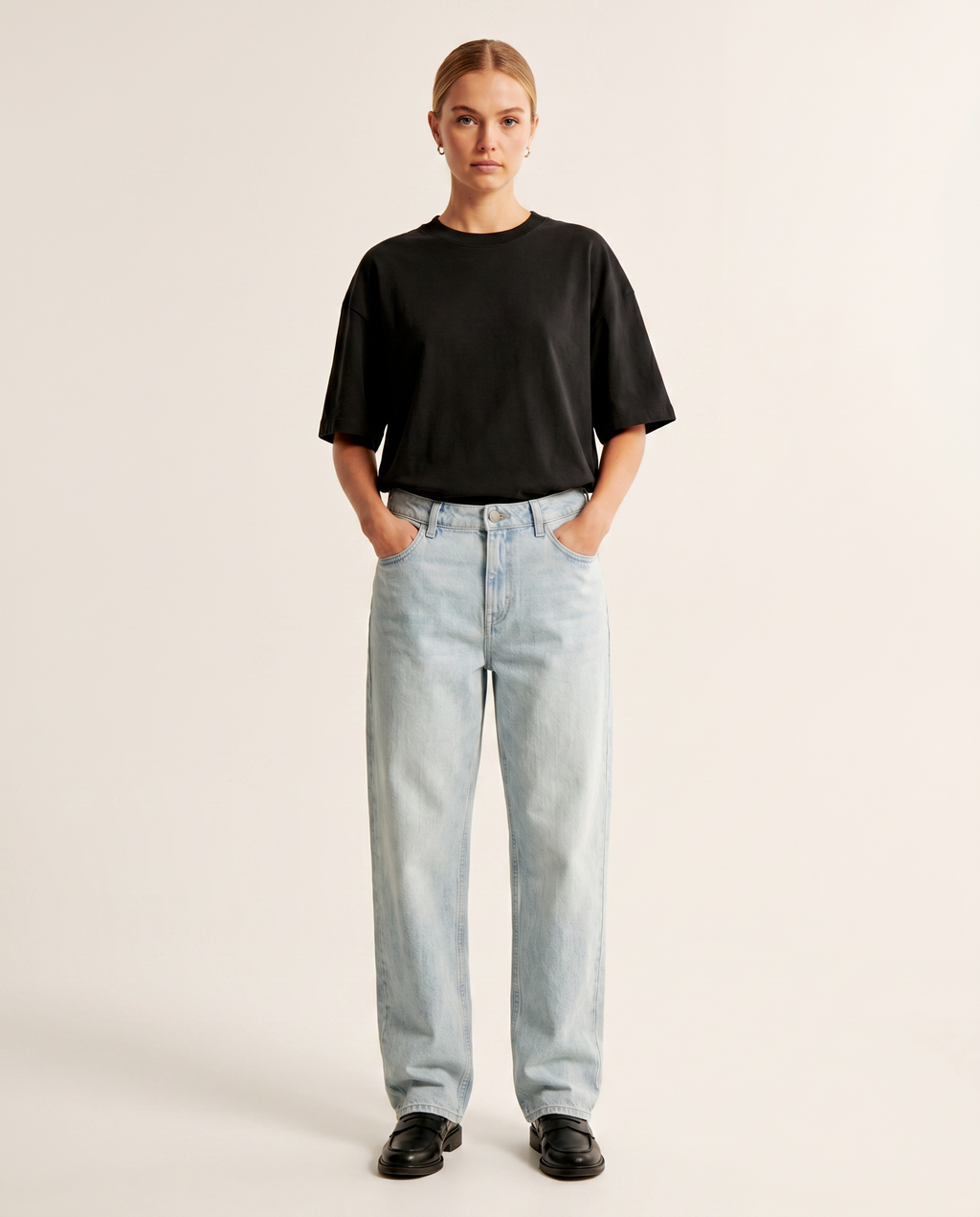Sun bleach light-wash baggy denim jeans — The Dirty Laundry Pakistan