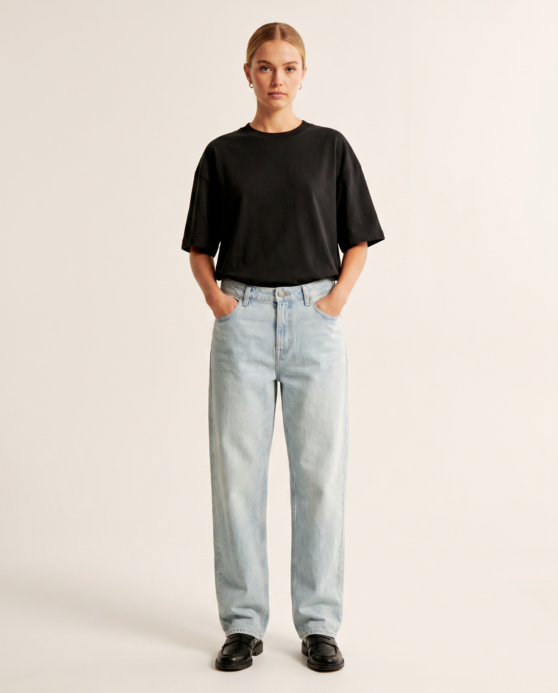 Sun bleach light-wash baggy denim jeans — The Dirty Laundry Pakistan